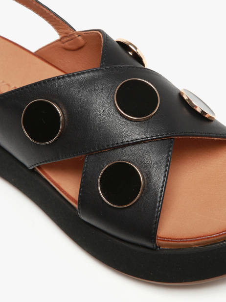 Sandals In Leather Inuovo Black accessoires A96010 other view 2