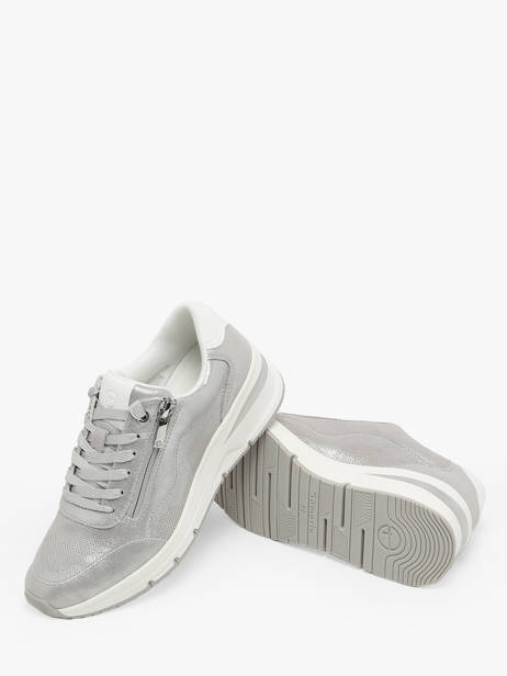 Sneakers En Cuir Tamaris Argent accessoires 42 vue secondaire 3