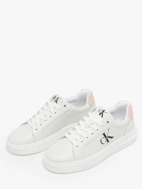 Sneakers En Cuir Calvin klein jeans Blanc accessoires 8230LA vue secondaire 2