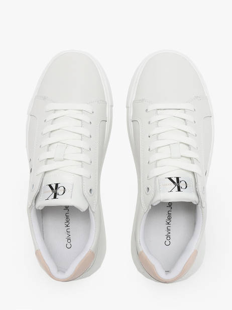 Sneakers En Cuir Calvin klein jeans Blanc accessoires 8230LA vue secondaire 5