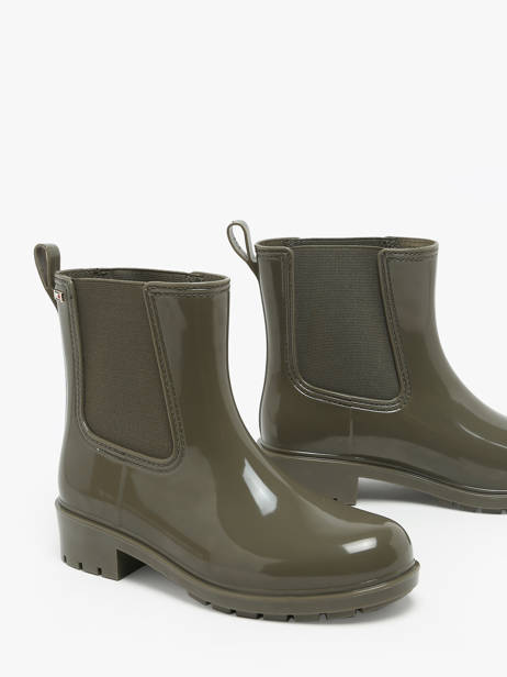 Rain Boots Tommy hilfiger Green accessoires 8213BDS other view 2