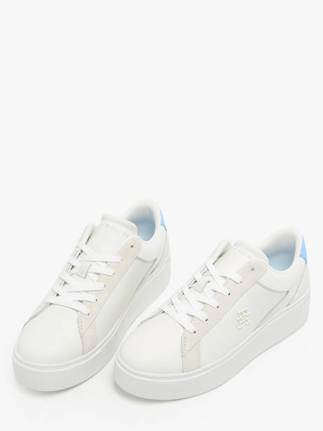 Sneakers In Leather Tommy hilfiger White accessoires 82100F6 other view 2