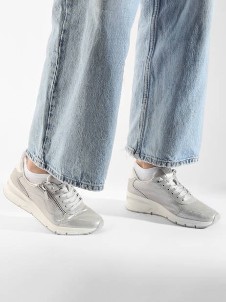 Sneakers En Cuir Tamaris Argent accessoires 42 vue secondaire 1