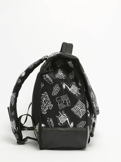2-compartment Satchel Fortnite Black gamer 23OZ203S other view 2
