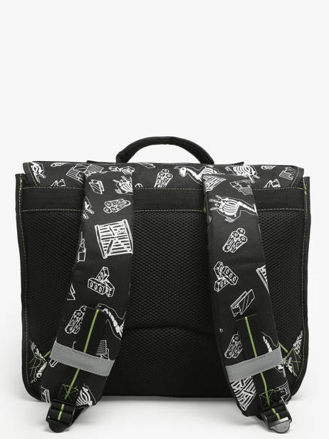2-compartment Satchel Fortnite Black gamer 23OZ203S other view 4