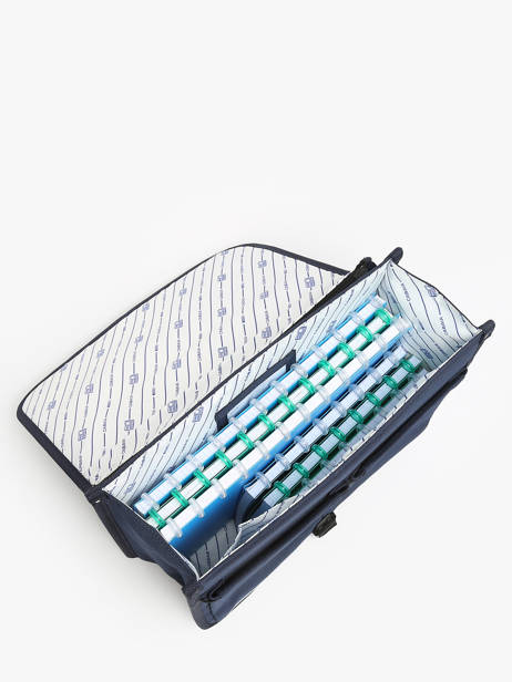 Cartable 2 Compartiments Cabaia Bleu school S vue secondaire 3