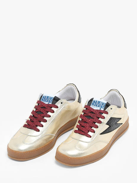 Sneakers Risy In Leather Semerdjian Gold accessoires RISY178 other view 2