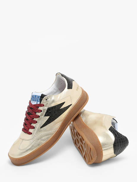 Sneakers Risy In Leather Semerdjian Gold accessoires RISY178 other view 3