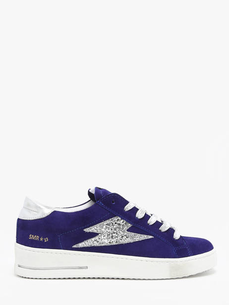 Sneakers Maya In Leather Semerdjian Blue accessoires MAYA668