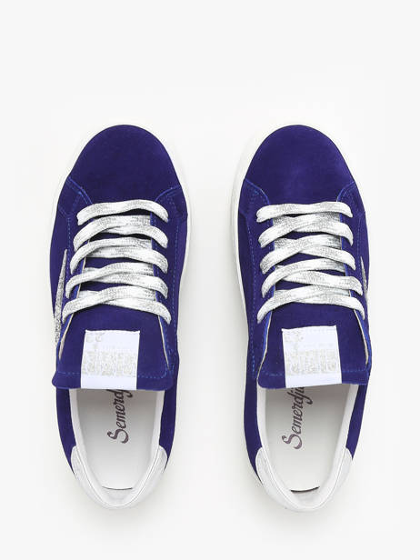 Sneakers Maya In Leather Semerdjian Blue accessoires MAYA668 other view 4