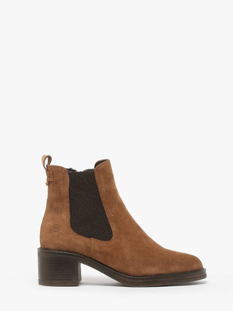 Boots In Leather Tamaris Brown accessoires 43