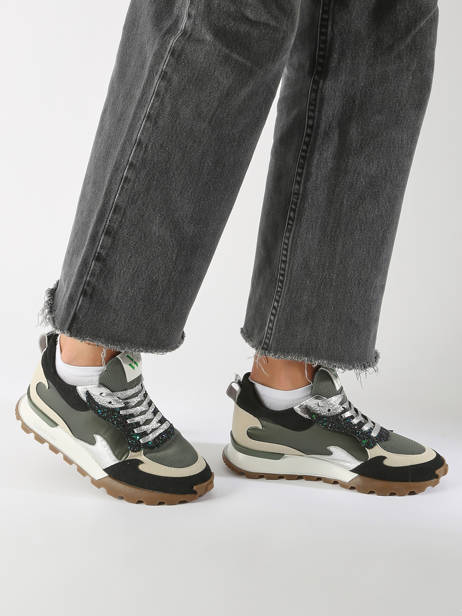 Sneakers Louisa Vanessa wu Vert accessoires BK2700KK vue secondaire 1