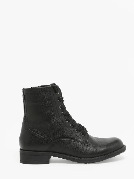 Boots In Leather Tamaris Black accessoires 41