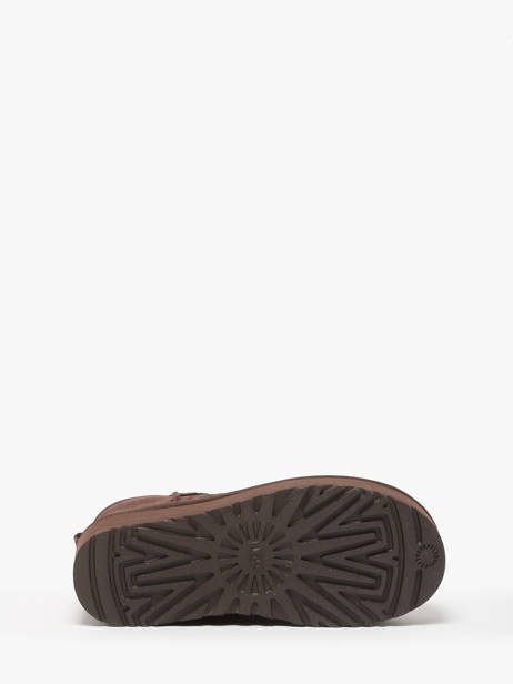 Classic Ultra Mini Platform Boots In Leather Ugg Brown accessoires 1135092 other view 5
