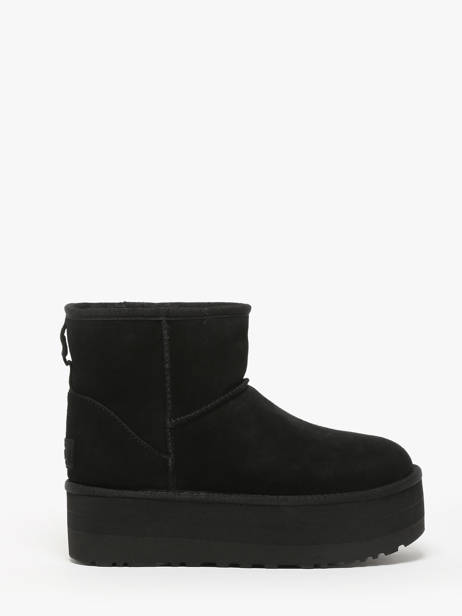 Boots Classic Mini Platform In Leather Ugg Black accessoires 1134991