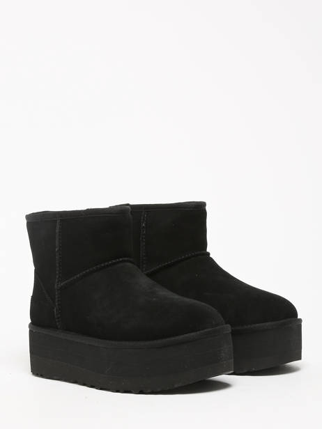 Boots Classic Mini Platform In Leather Ugg Black accessoires 1134991 other view 2