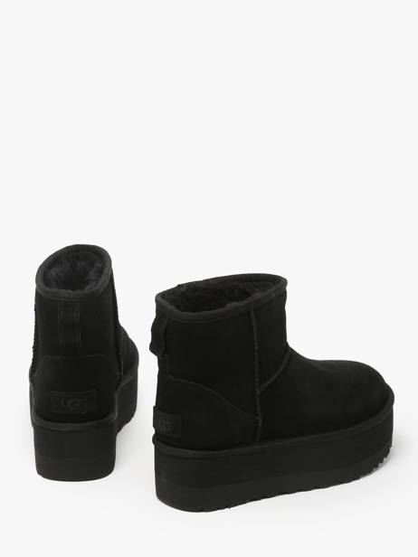 Boots Classic Mini Platform In Leather Ugg Black accessoires 1134991 other view 3