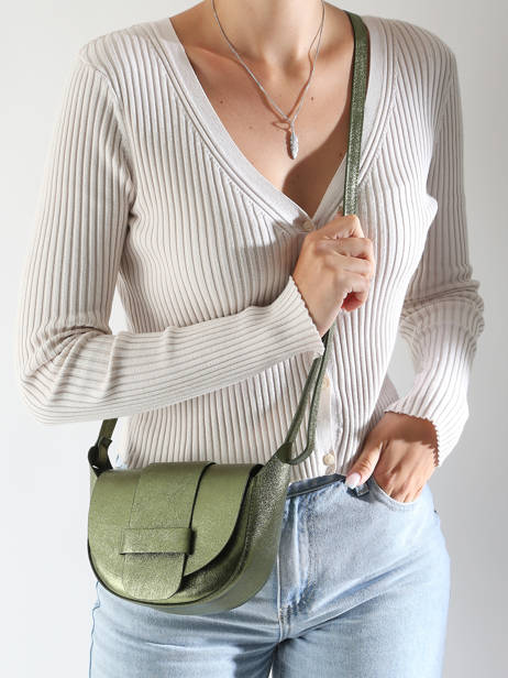 Shoulder Bag Nine Leather Milano Green nine NI24064 other view 1