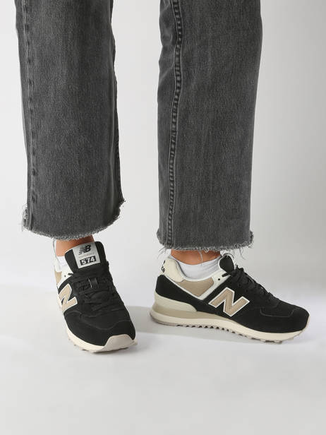 Sneakers 574 New balance Noir accessoires WL574DK2 vue secondaire 1