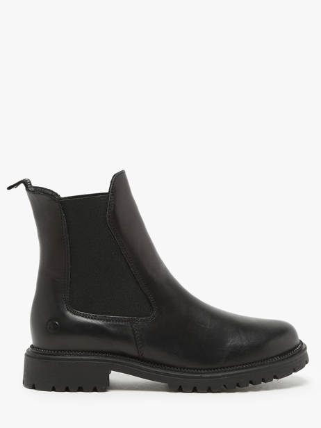 Chelsea Boots In Leather Tamaris Black accessoires 41