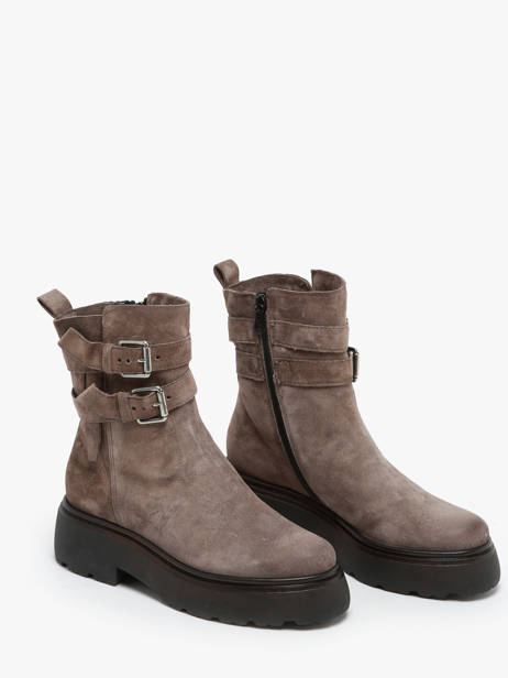 Boots In Leather Mjus Gray accessoires L44201 other view 2