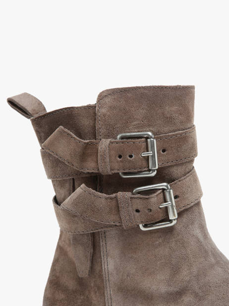 Boots In Leather Mjus Gray accessoires L44201 other view 3