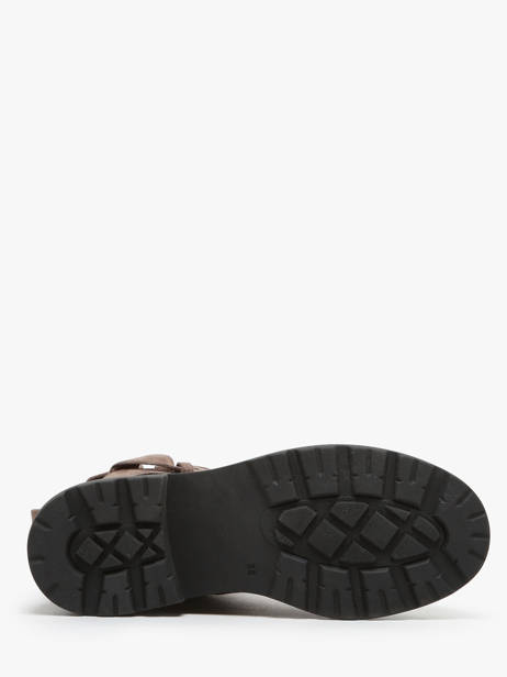 Boots In Leather Mjus Gray accessoires L44201 other view 5