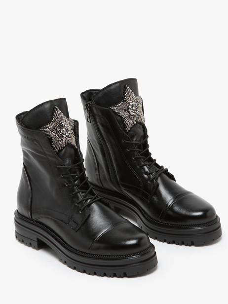 Boots In Leather Mjus Black accessoires M77277 other view 2
