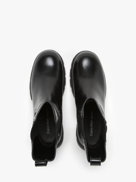 Boots In Leather Calvin klein jeans Black accessoires 14950GT other view 4