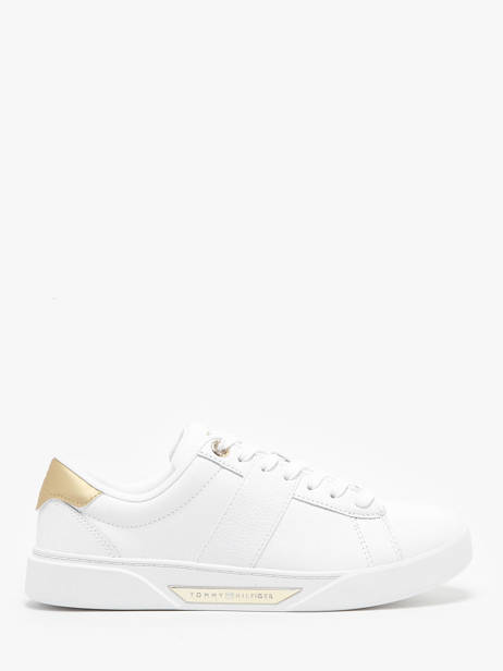Sneakers In Leather Tommy hilfiger White accessoires 7998YBS