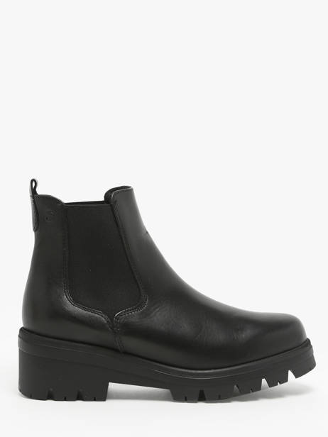 Boots In Leather Tamaris Black accessoires 43