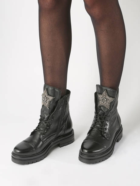 Boots In Leather Mjus Black accessoires M77277 other view 1