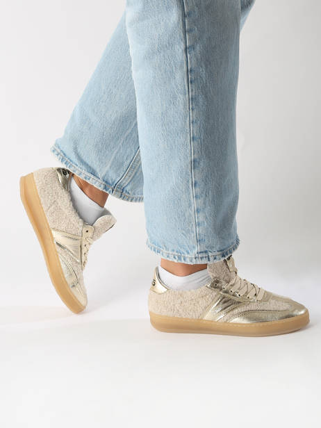 Sneakers In Leather Mjus Gold accessoires T94125 other view 1