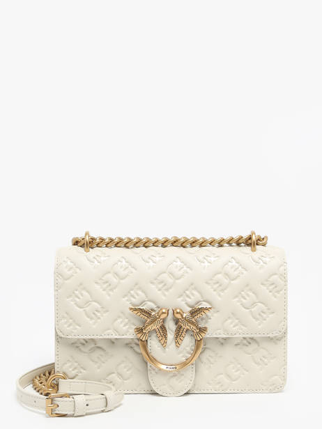 Crossbody Bag Love Bag Icon Leather Pinko Beige love bag icon A1YB