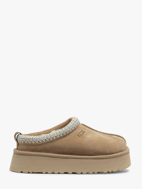 Chaussons Tazz à Plateformes En Cuir Ugg Beige accessoires 1122553