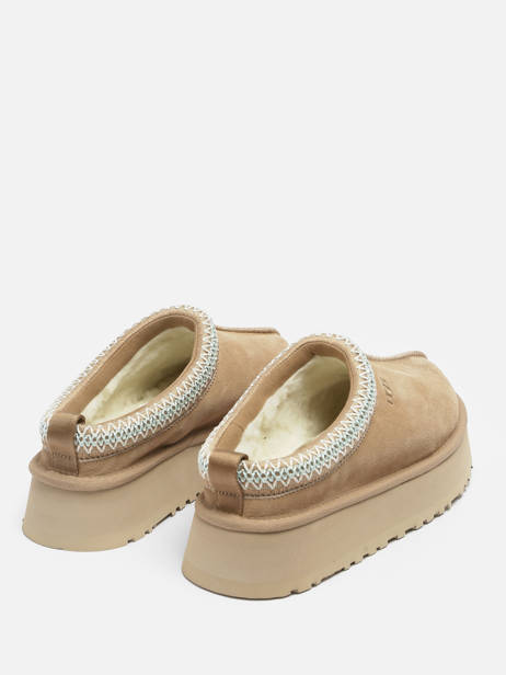 Chaussons Tazz à Plateformes En Cuir Ugg Beige accessoires 1122553 vue secondaire 4