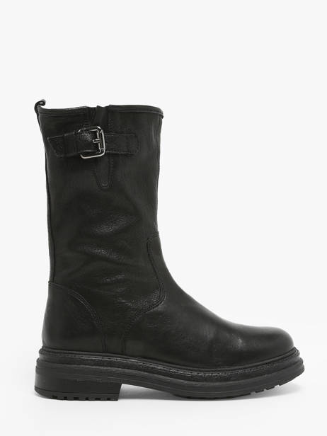 Boots Aiko In Leather Aliwell Black accessoires AIKO