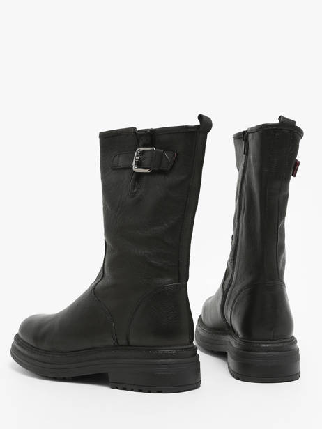 Boots Aiko In Leather Aliwell Black accessoires AIKO other view 2