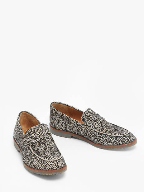 Mocassins Pariz En Cuir Aliwell Gris accessoires PARIZ vue secondaire 1
