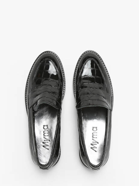 Moccasins In Leather Myma Black accessoires 7800 other view 4