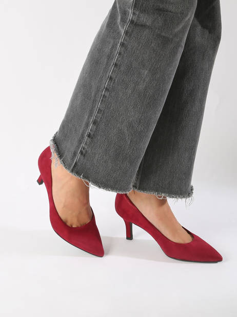 Pumps In Leather Tamaris Red accessoires 41 other view 1