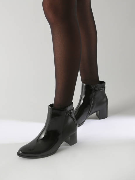 Heeled Boots In Leather Gabor Black accessoires 97 other view 1