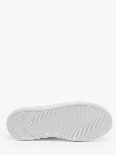 Sneakers Kapri Signature In Leather Karl lagerfeld White accessoires KL62510A other view 5