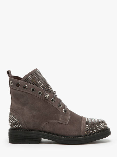 Boots Crosta In Leather Alma en pena Gray accessoires I240752