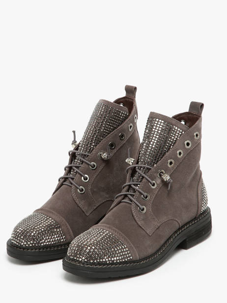 Boots Crosta In Leather Alma en pena Gray accessoires I240752 other view 2