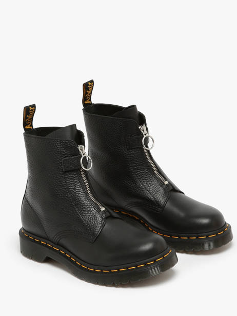 Boots 1460 Pascal Front Zip In Leather Dr martens Black accessoires 32054001 other view 1