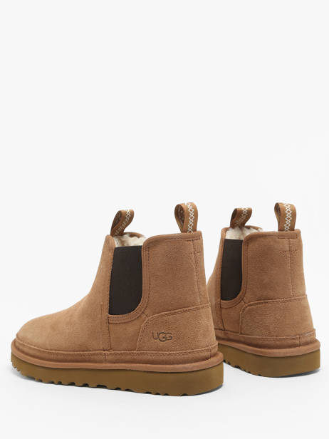 Boots Neumel Chelsea En Cuir Ugg Marron men 1121644 vue secondaire 2