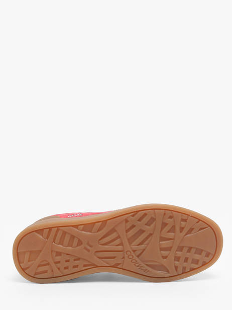 Sneakers Goal En Cuir Coolway Rouge accessoires 7694931 vue secondaire 4