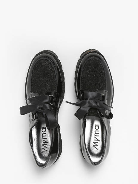 Moccasins In Leather Myma Black accessoires - 08034-00 other view 4