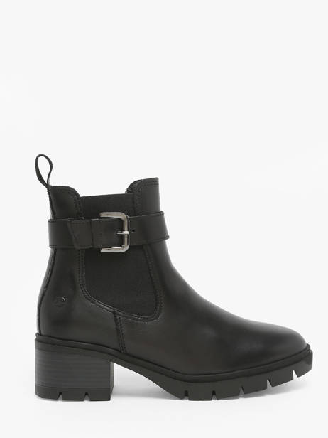 Boots In Leather Tamaris Black accessoires 43